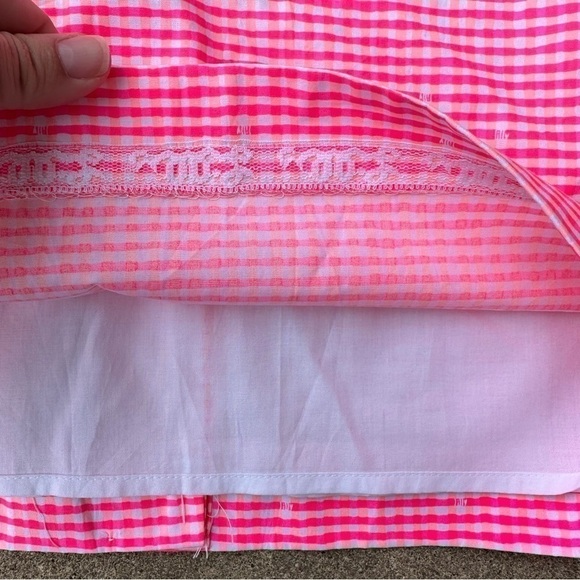 Lilly Pulitzer Thyme Scallop Peplum Gingham Skirt - Picture 4 of 8